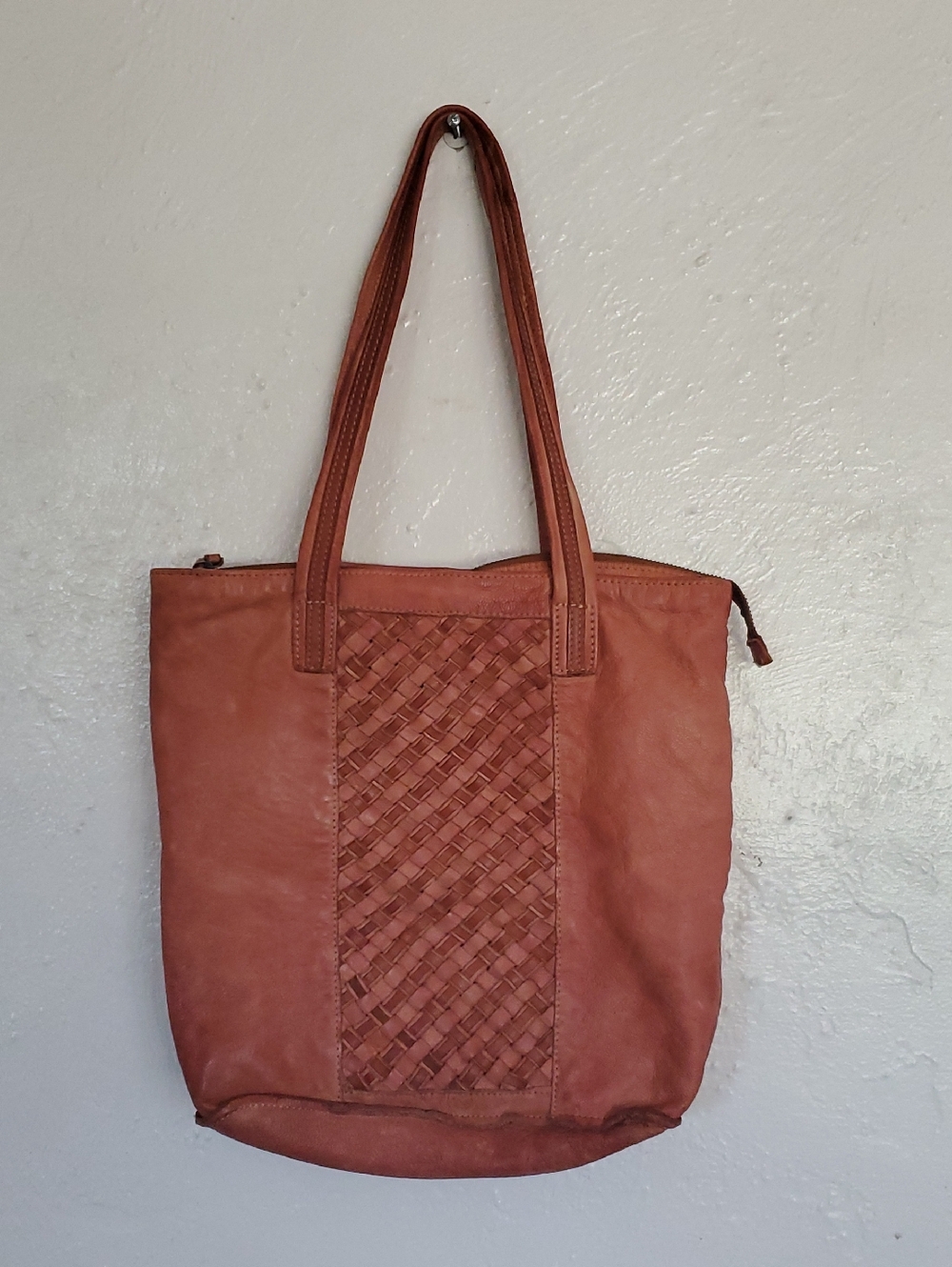Civico 9 Woven Leather Bag